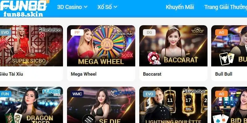 Kinh nghiệm chơi casino hiệu quả tại nhà cái Fun88