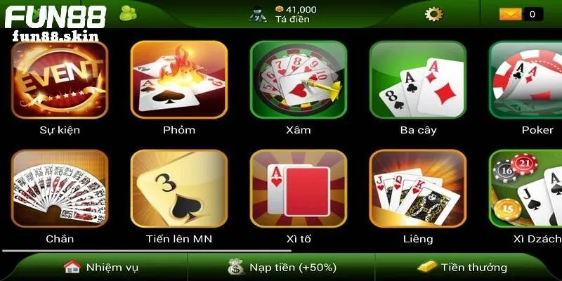 Top các game bài online